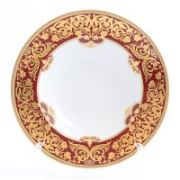    Falkenporzellan Natalia Bordeaux Gold 23,5 (6 )
