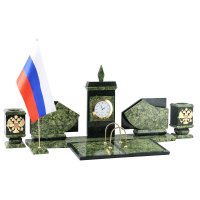 Настольный набор с гербом флагом россии