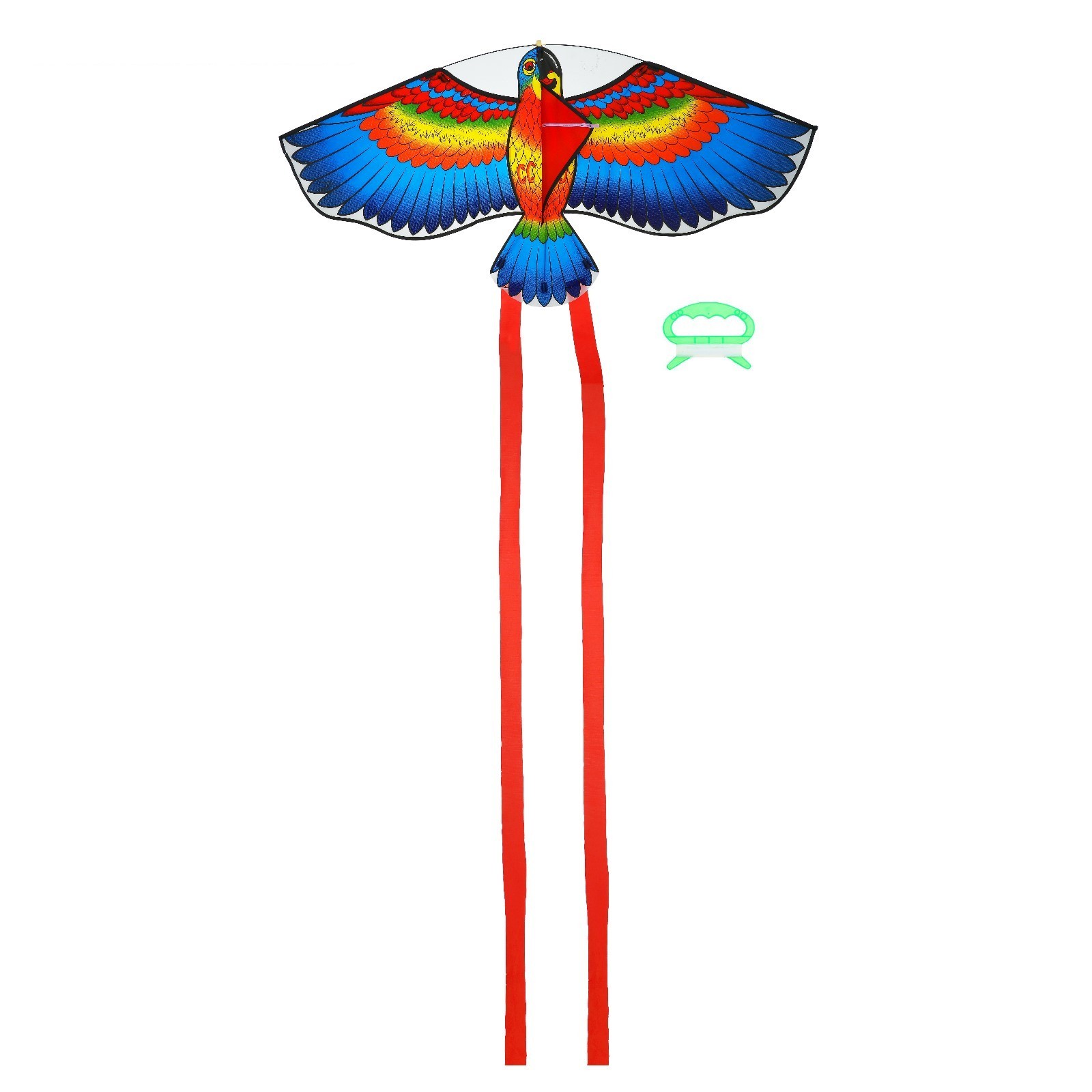 Воздушный змей птица с леской, цвета микс
