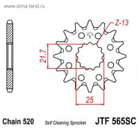   Jt Sprockets 565.14sc,  520, 14 