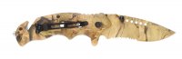 Нож складной Stinger, 95 мм (серый камуфляж), рукоять: алюминий (серо-зеле