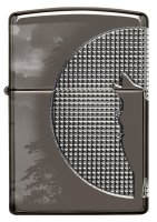  Zippo Armor Wolf    High Polish Black Ice, /