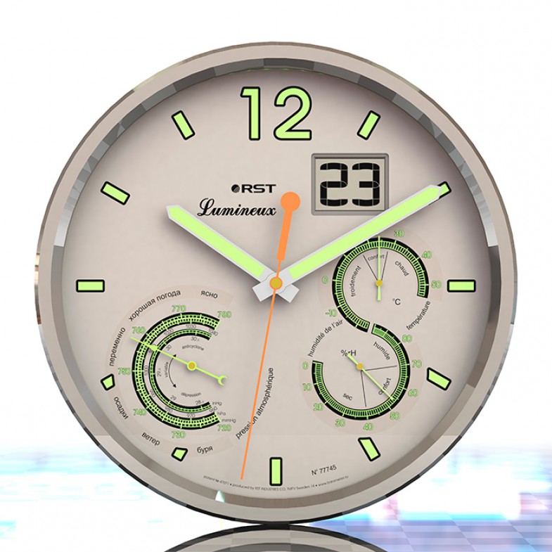 Настенные часы - метеостанция Lumineux 77745