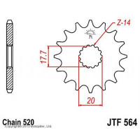  ,  Jtf564, ,  520, 14 