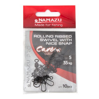    Namazu Pro Rolling Ribbed Swivel, Carbon,  5. Test-35 