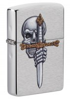  Zippo Woodchuck Cherry   Brushed Chrome, /,
