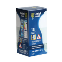   Uniel, Led-a60-12w, 12 , 4000 K, E27,pls10wh,  , 