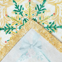     Golden Christmas 40*147 , 100% ,  190/3