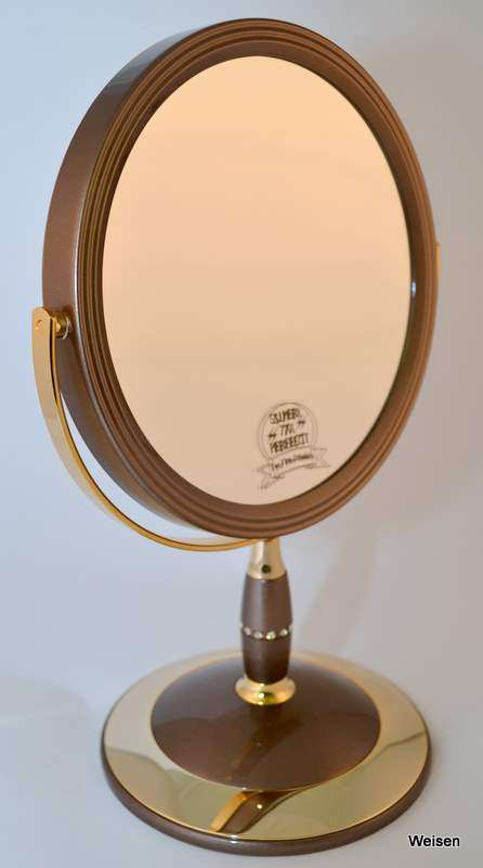Зеркало B7 808 Brz/g Bronze&gold наст. кругл. 2-стор. 5-кр.у