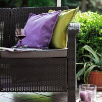   Keter Corfu Ii Love Seat Max Brown