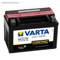   Varta 8  Moto Agm 508 012 008 (ytx9-bs)