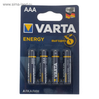   Varta Energy, Aaa, Lr03-4bl, 1.5, , 4 .