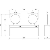   Jadbar Round Mirror 4p