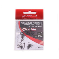 ������� � ��������� Namazu Pro Rolling Ribbed Swivel, Carbon, ������ 8. Test-17 ��
