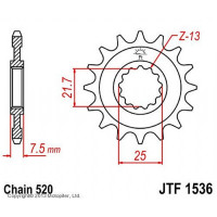   Jt Sprockets Jtf1536-16,  520, 16 