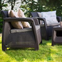    Keter Corfu Ii Weekend Set Brown