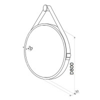  Uperwood Round, 80 , Led , ,  