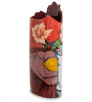 Pr-sda21  Pink Roses, Chinese Vase    (silhouette Dart 