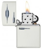  Zippo Retro Fridge Design   White Matte, /,