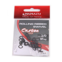  Namazu Pro Rolling Ribbed Swivel, , Carbon, Test-91 ,  10 .