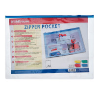 -  Zip- 4, 140 , Erichkrause Pvc Zip Pocket, ,  100 , 