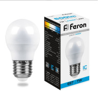   Feron Lb-95, G45, E27, 7 , 230 , 6400 , 600 , 220, 82  45 