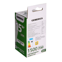   Generica A60, 15 , , 4000 , E27, 230 , Ll-a60-15-230-40-e27-g
