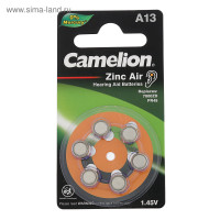 ��������� �������� Camelion, A13 (pr48)-6bl, ��� �������� ���������, 1.45�, �������, 6 ��.