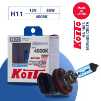    Koito Whitebeam H11 12v 55w (100w) 4000k ( 2 .) . P0750w