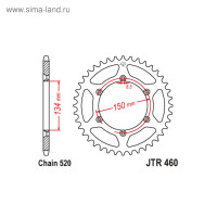   Jt Sprockets Jtr460-46,  520, 46 