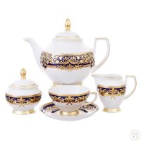    6  Falkenporzellan Natalia Cobalt Gold 17 
