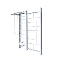    Scala In Legno Con Rete Grigio Ps-124