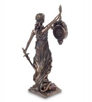 Ws-696 статуэтка-часы фемида - богиня правосудия
