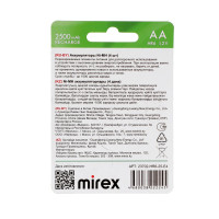 ����������� Mirex, Ni-mh, Aa, Hr6-4bl, 1.2�, 2500 ���, �������, 4 ��.