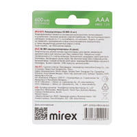  Mirex, Ni-mh, Aaa, Hr03-4bl, 1.2, 600 , , 4 .