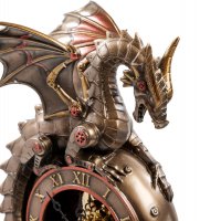 Ws-910 статуэтка-часы в стиле стимпанк дракон