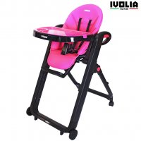 Стульчик для кормления Ivolia Love 02 4 колеса Pink