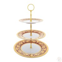  () Falkenporzellan Imperial Bordeaux Gold 3 