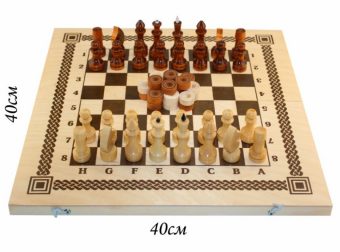

Игра Два в одном (шашки, шахматы) дерев. 400*200*36