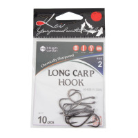  Koi Long Carp Hook,  2 Int,  Bn, 10 .