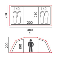 ������� Btrace Tube 4 Big, �����������, 4-�������, ���� ������/�������