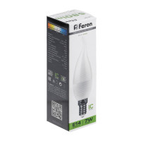   Feron, (7w) 230v E14 4000k   C37t, Lb-97