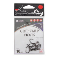  Koi Grip Carp Hook,  8 Int,  Bn, 10 .