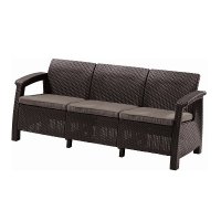   Keter Corfu Ii Love Seat Max Brown