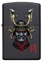  Zippo Samurai Helmet Design   Black Matte, /