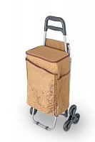 -   Wheeled Shopping Trolley Brown