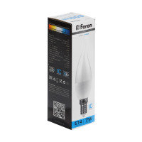   Feron, (7w) 230v E14 6400k   C37t, Lb-97