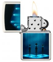  Zippo Aliens Design   Glow In The Dark Green, /