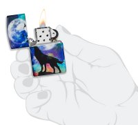  Zippo Wolf Design   540 Matte, /, 