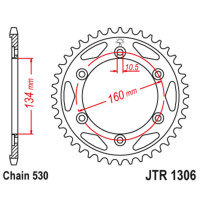 ������ ������� Jt Sprockets Jtr1306-41, ���� 530, 41 �����